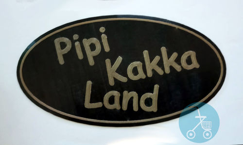 Schild Pipi Kakka Land